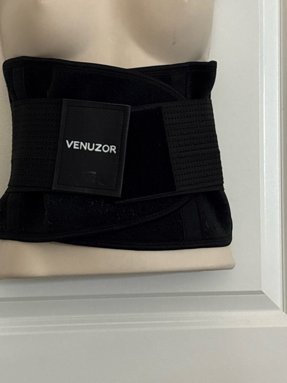 Men's Black Lumbar Support Belt